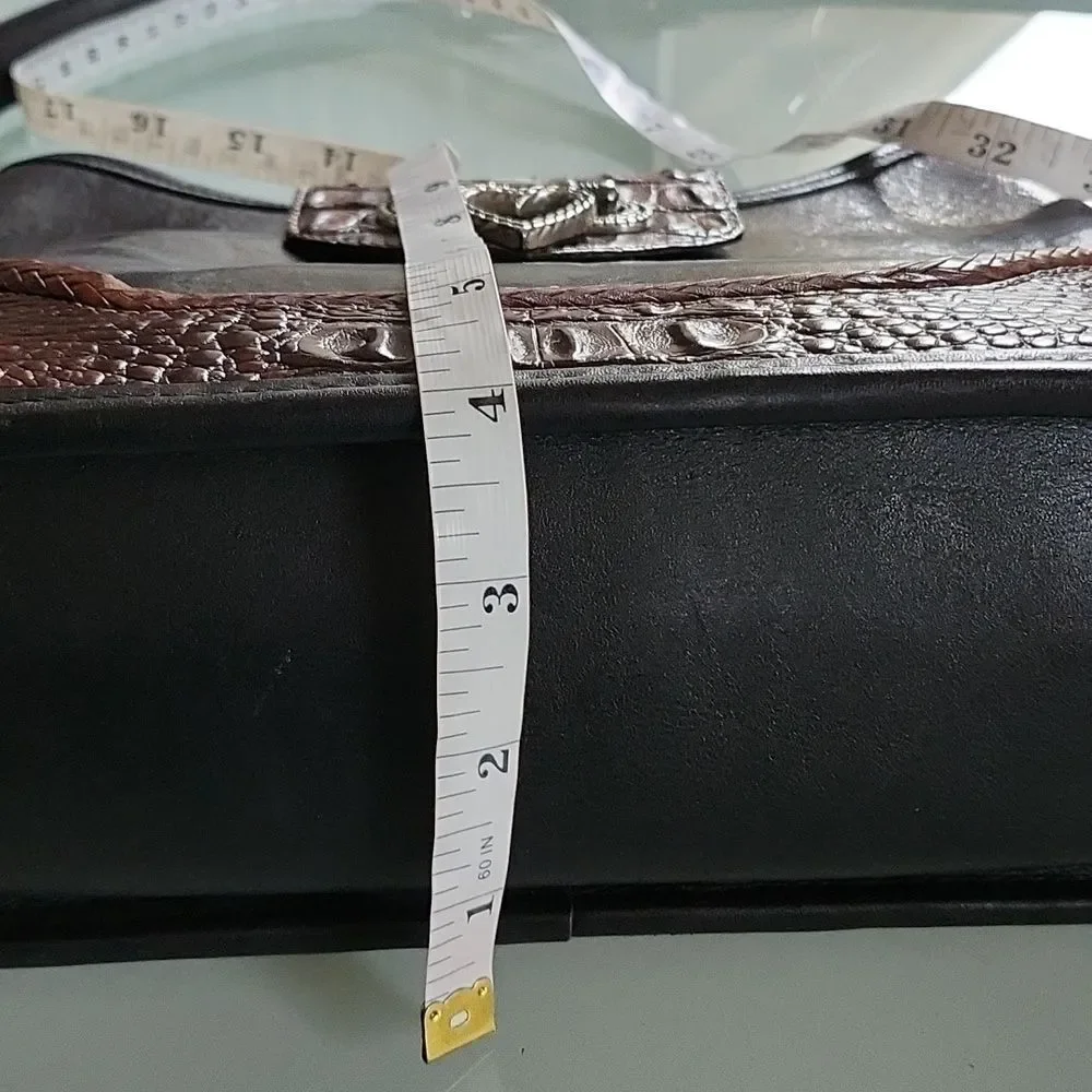 Brighton Black and Brown Shoulder Bag - Picture 13 of 14